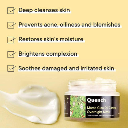 Quench Botanics Mama Cica Oil Control Overnight Mask (50ml)