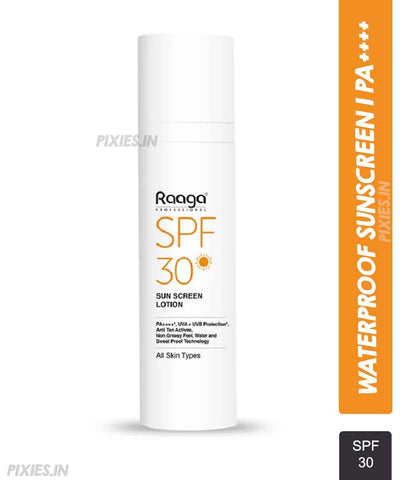 Raaga Professional Spf 30 Pa++++ Sunscreen Lotion With Uva + Uvb Protection, All Skin Types, 55 Ml (55ml)