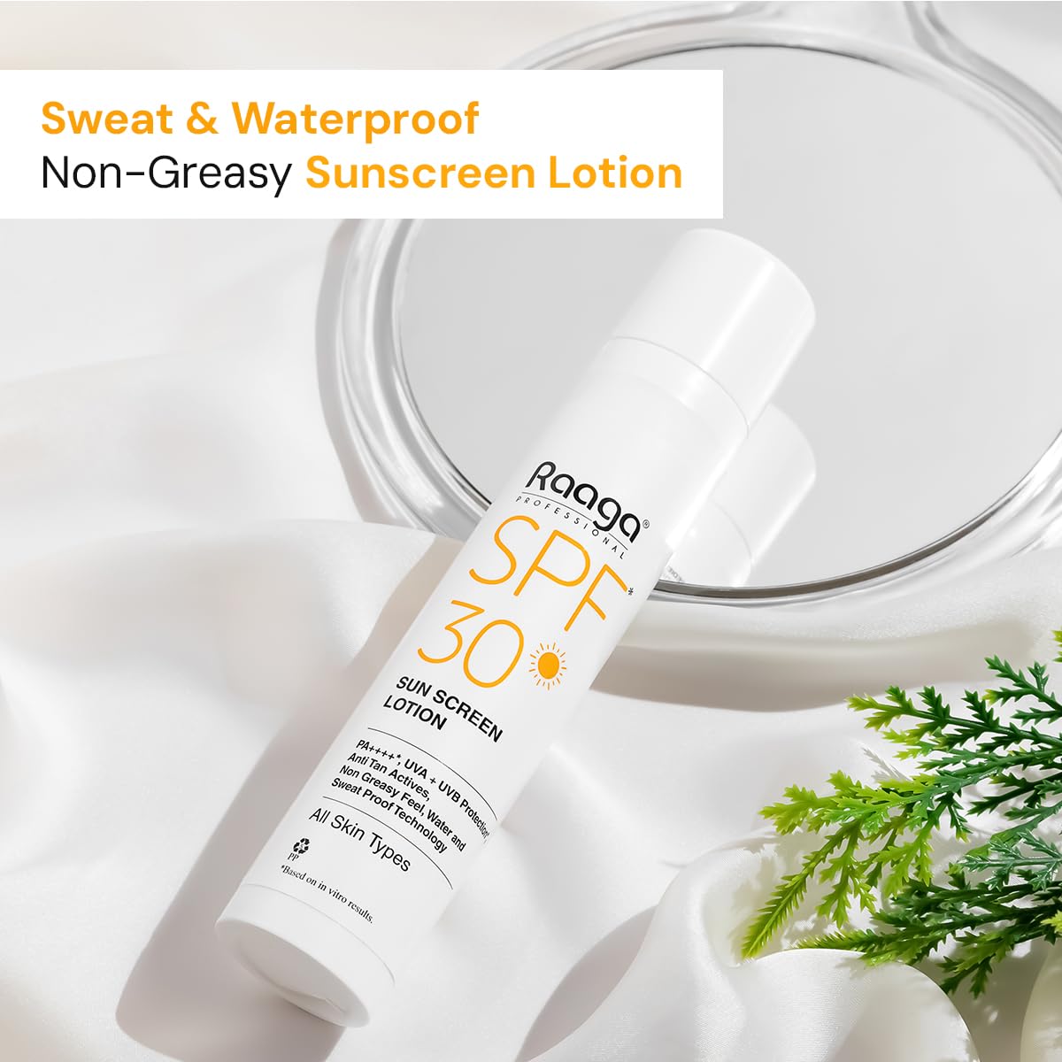 Raaga Professional Spf 30 Pa++++ Sunscreen Lotion With Uva + Uvb Protection, All Skin Types, 55 Ml (55ml)