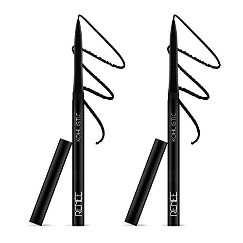Renee Cosmetics Kohlistic Kajal Pen - Hard Black (2Pcs 0.30gm)