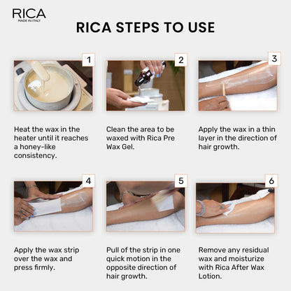 Rica Black Liposoluble Wax for All Skin Types – Contains Vegetable Charcoal and Biological Hemp Oil, Less Redness, Superior Tanning Removal, Moisturising Action on the Skin (800 ml)