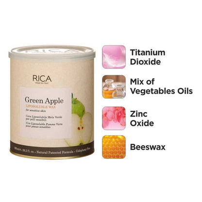 Rica Green Apple Liposoluble Wax (800ml)