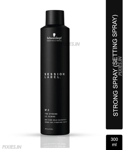 Schwarzkopf Professional Osis + Session Label Strong Hold Hair Super Dry Fix Spray (300ml)