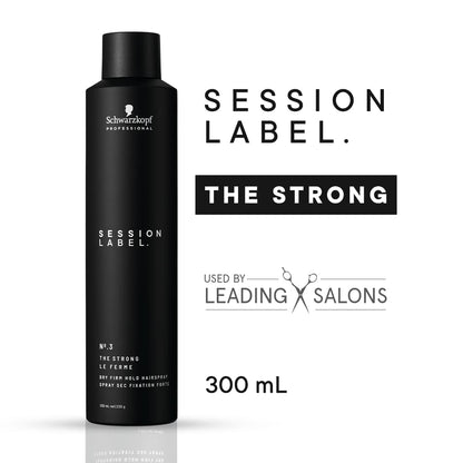 Schwarzkopf Professional Osis + Session Label Strong Hold Hair Super Dry Fix Spray (300ml)