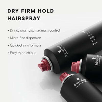 Schwarzkopf Professional Osis + Session Label Strong Hold Hair Super Dry Fix Spray (300ml)