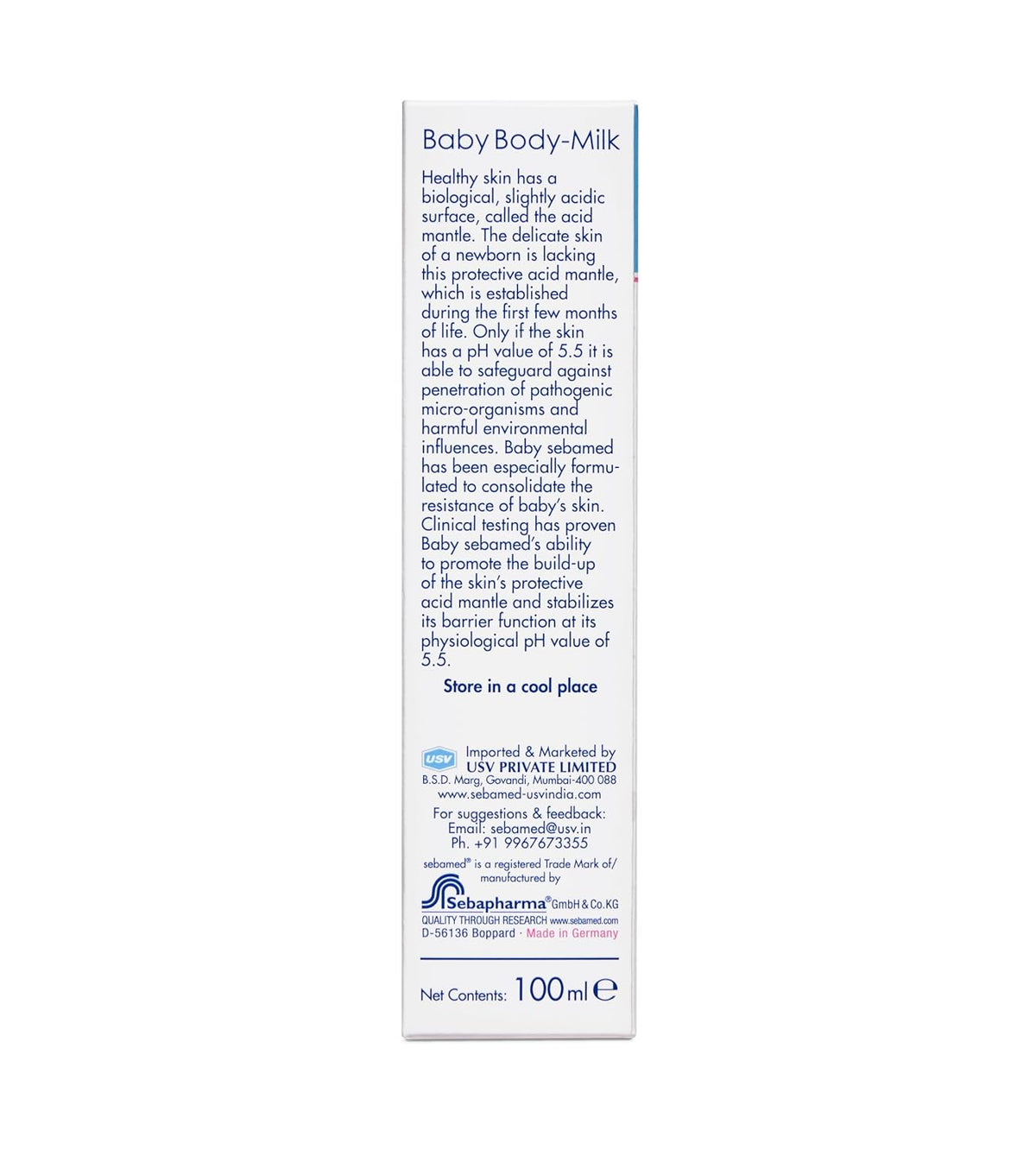 Sebamed Baby Body Milk pH 5.5 (100ml)