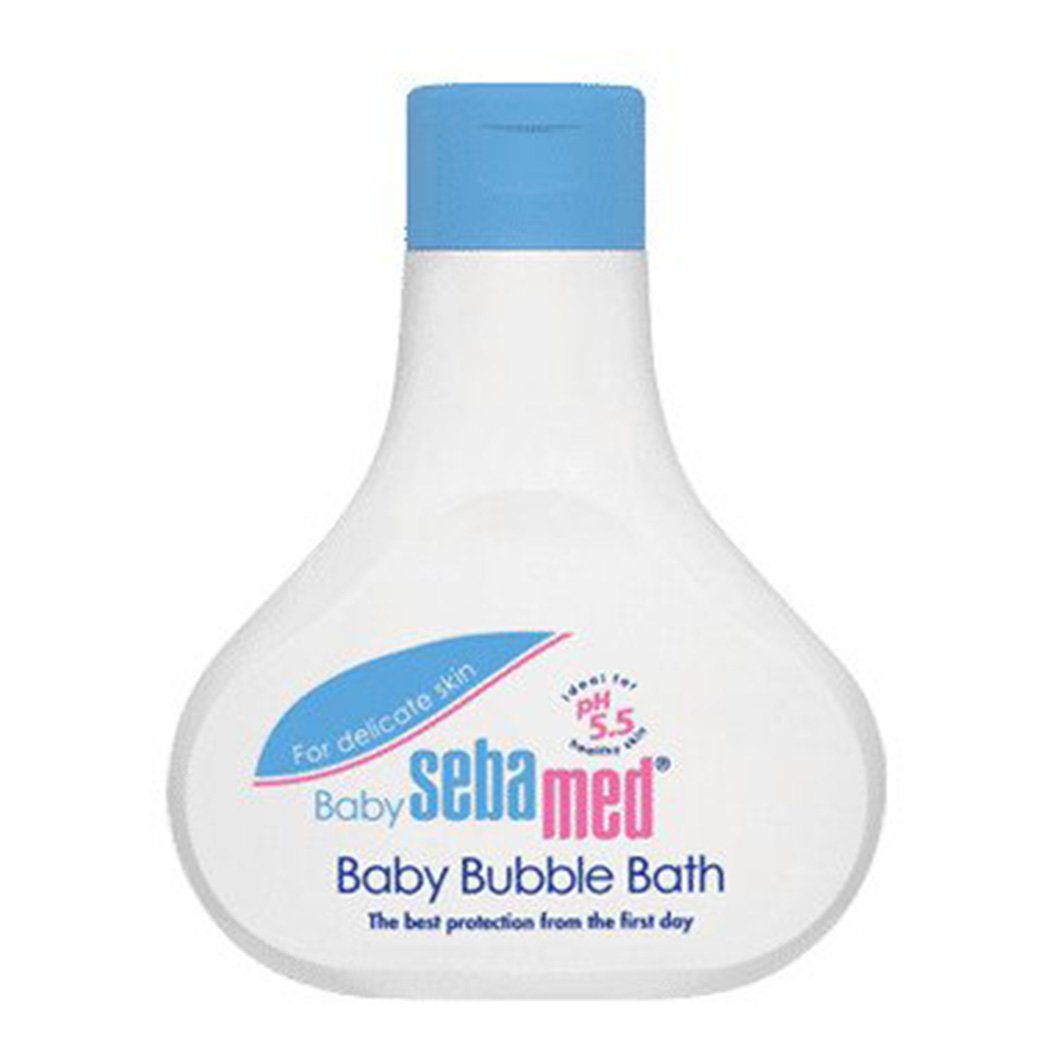 Sebamed Baby Bubble Bath, PH 5.5, Camomile, No Tears Sugar Based Cleanser, Soap Free (200ml)