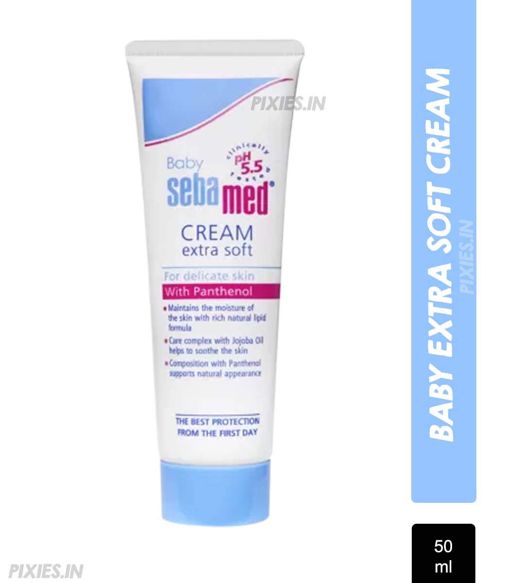 Sebamed Baby Cream Extra Soft, PH 5.5, Panthenol And Jojoba Oil, Clinically Tested, ECARF Approved (50ml)