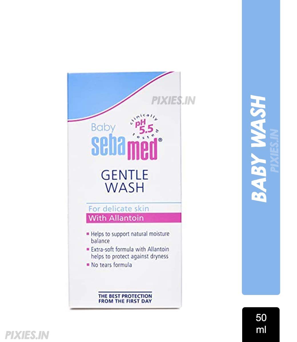 Sebamed Baby Gentle Wash, PH 5.5, With Allantoin,No Tears Formula, Clinically Tested (50ml)