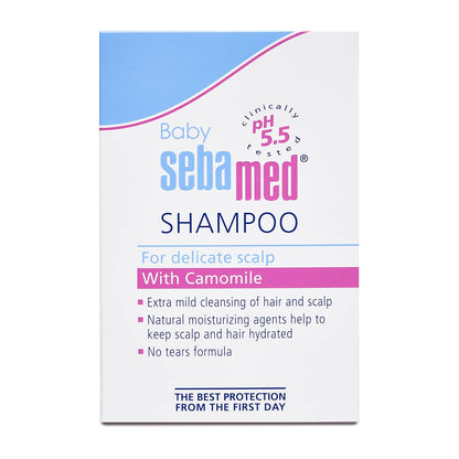 Sebamed Baby Shampoo, PH 5.5, Camomile, Natural Moisturisers, No Tears Formula,For Delicate Scalp (150ml)
