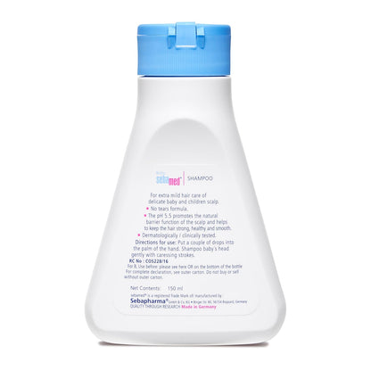 Sebamed Baby Shampoo, PH 5.5, Camomile, Natural Moisturisers, No Tears Formula,For Delicate Scalp (150ml)
