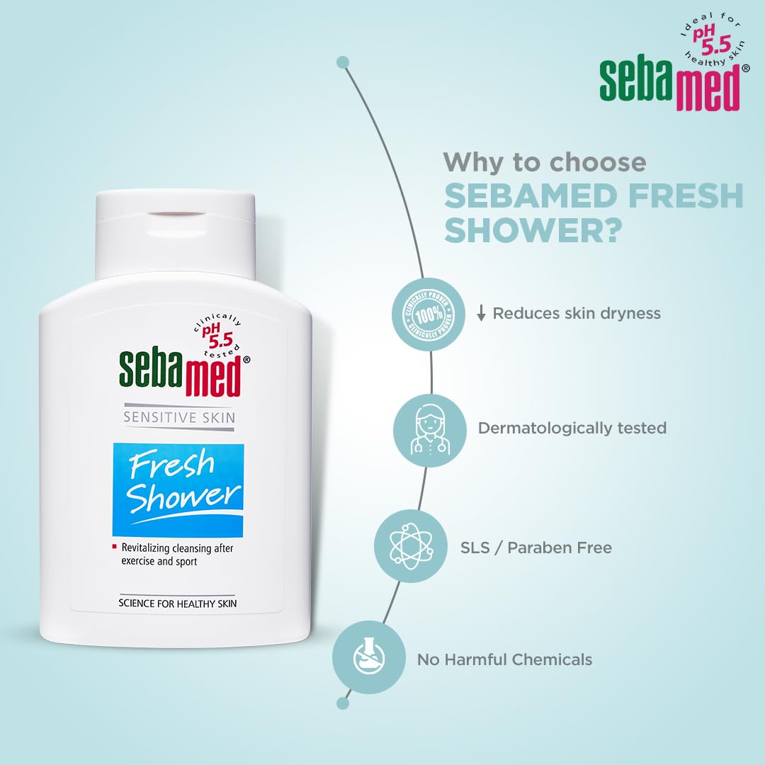 Sebamed Fresh shower - For SENSITIVE SKIN (200ml)