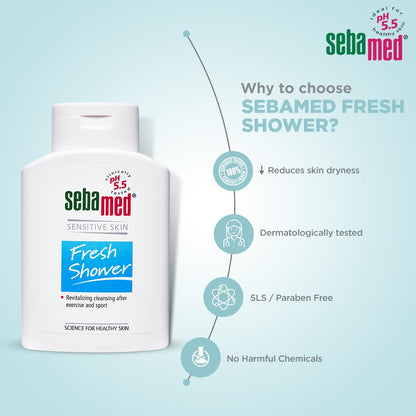 Sebamed Fresh shower - For SENSITIVE SKIN (200ml)