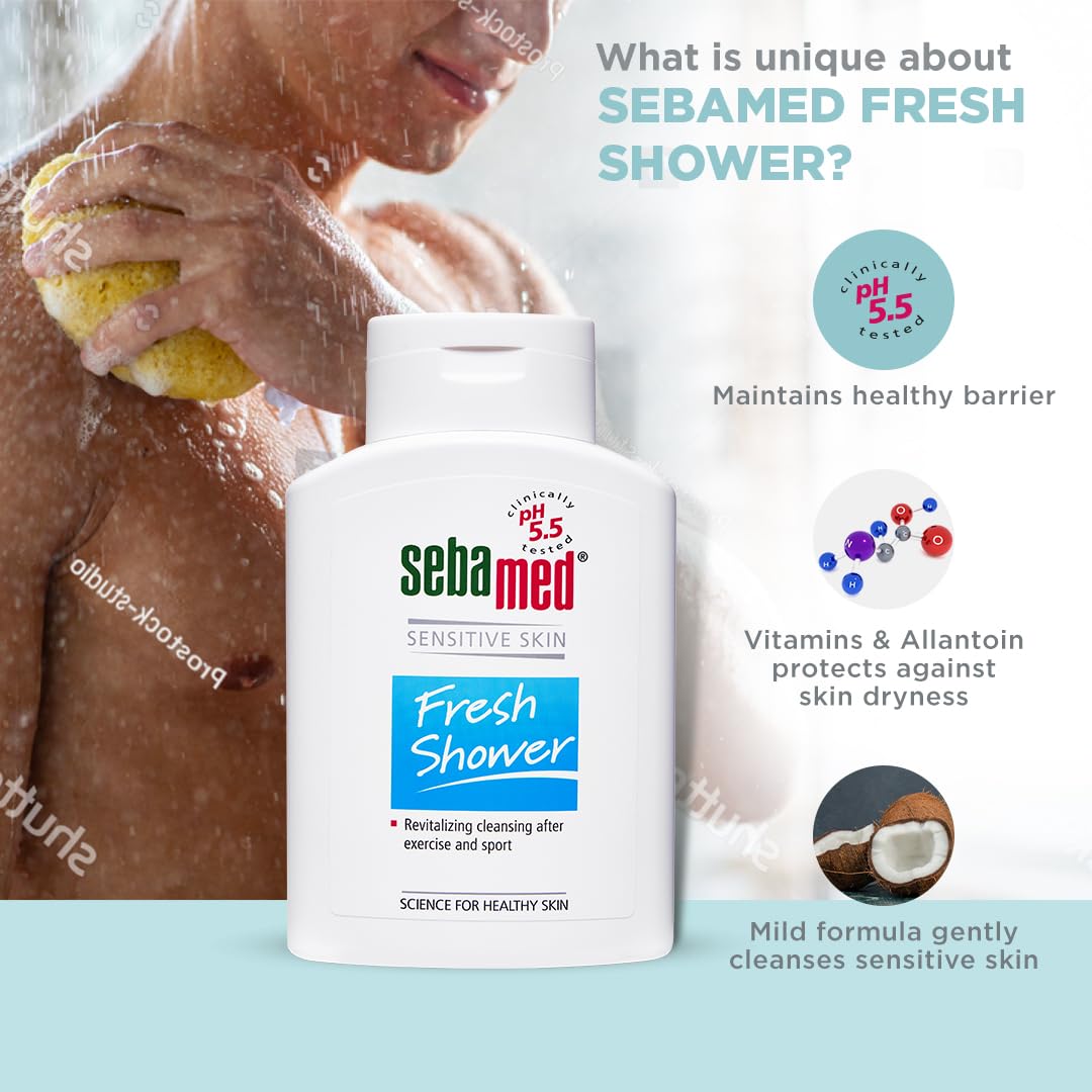 Sebamed Fresh shower - For SENSITIVE SKIN (200ml)
