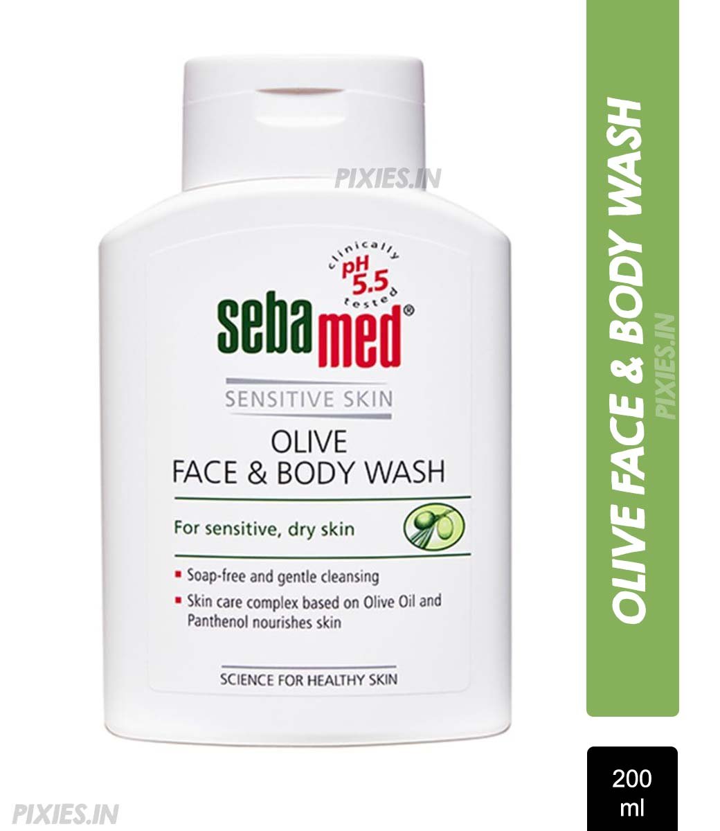 Sebamed Olive Face & Body Wash, Extra Mild For Sensitive, Dry Skin (200ml)