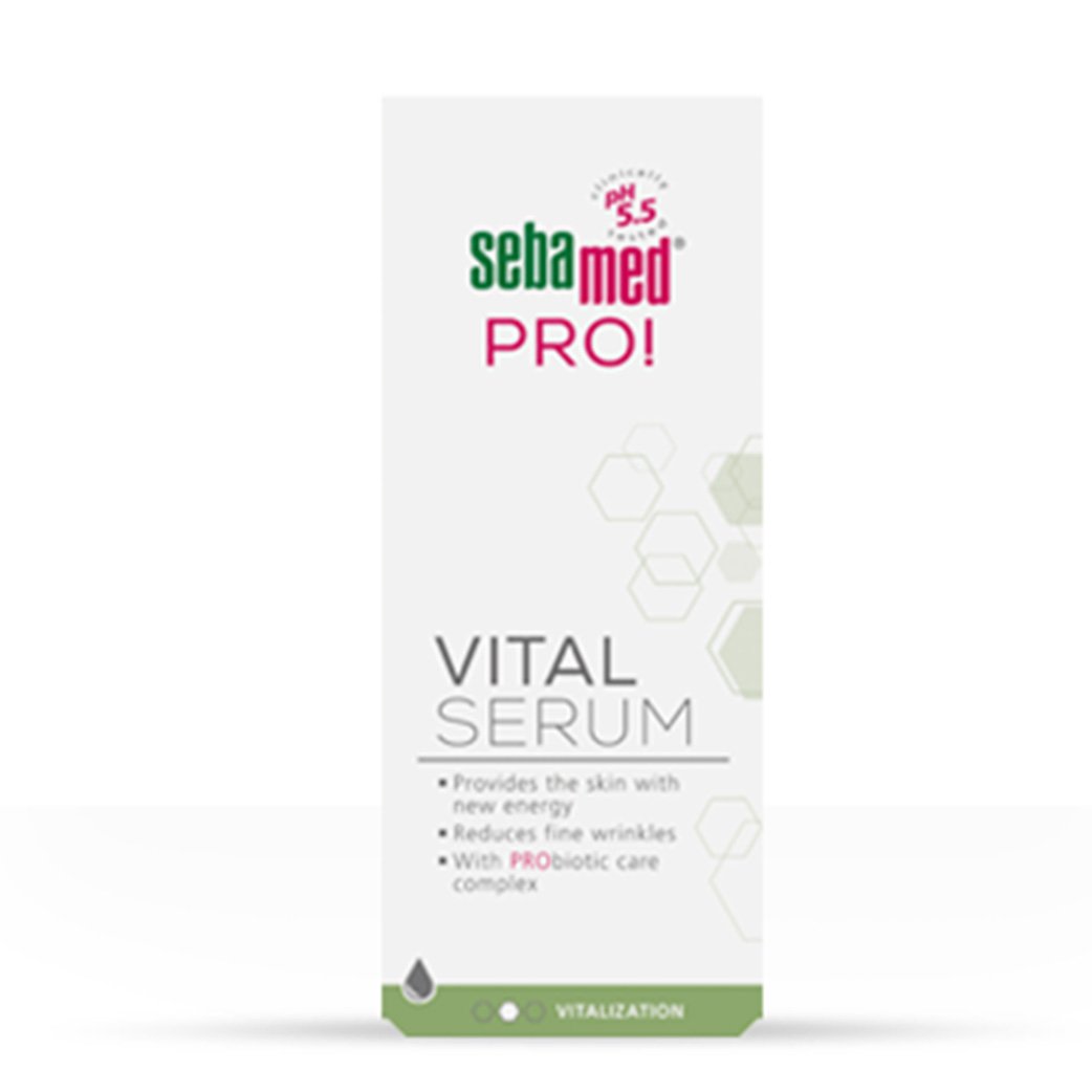 Sebamed Pro Vital Serum, With Probiotic Care Comple, Reduce Fine Wrinkles, Cellpulse NC04 & Coffee (30ml)