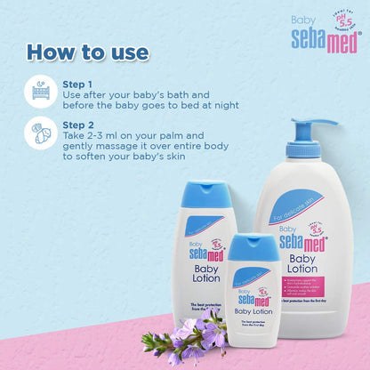 Sebamed Baby Body Lotion, PH 5.5, Camomile & Allantoin, Dermatalogically Tested, Sensitive Skin (400ml)
