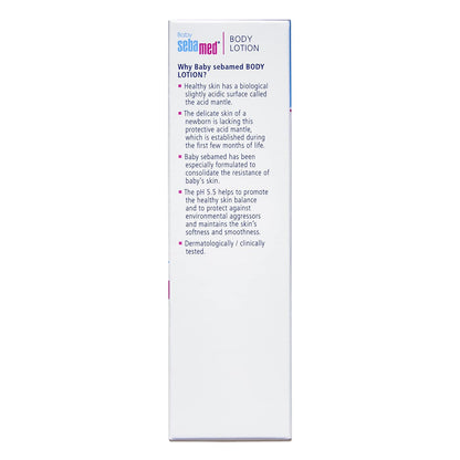 Sebamed Baby Body Lotion, PH 5.5, Camomile & Allantoin, Dermatalogically Tested, Sensitive Skin (50ml)