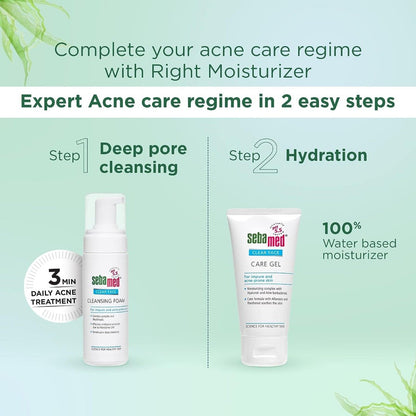 Sebamed Clear Face Care Gel, PH 5.5, Acne Prone Skin, Hyaluron & Aloe Vera, Water Based Moisturiser (50ml)
