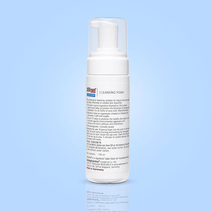 Sebamed Clear Face Foam, PH 5.5, Acne, Pimples & Blackheads, Montaline C40, Gentle Deep Cleanser (150ml)