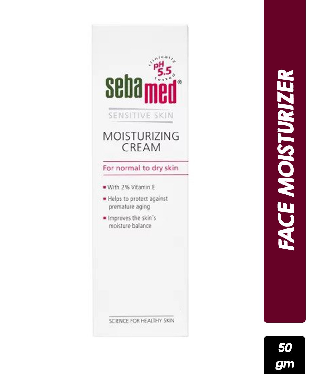 Sebamed Moisturizing Cream, PH 5.5, Normal To Dry Skin, With 2% Vitamin E, Prevents Premature Aging (50ml)