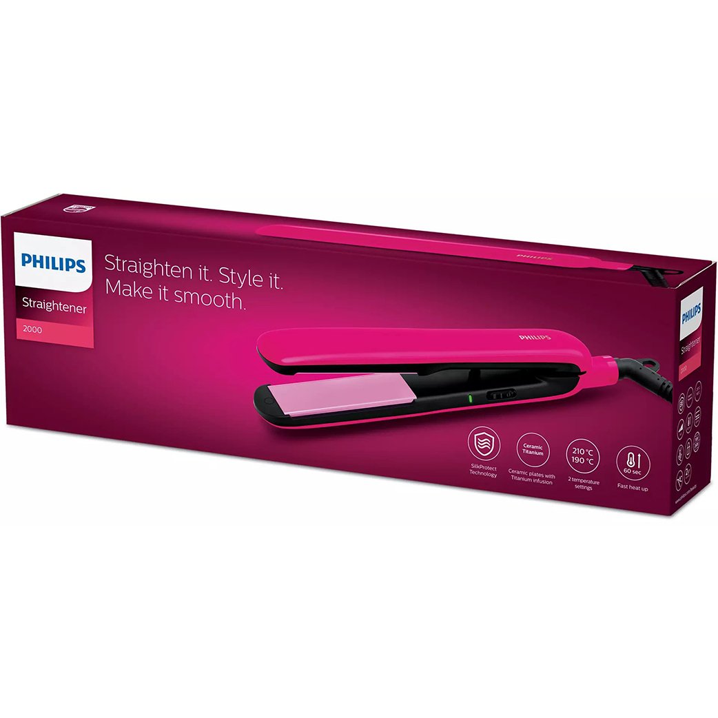 Philips BHS393/00 Straightener Silk Titanium With Silkprotect Technology