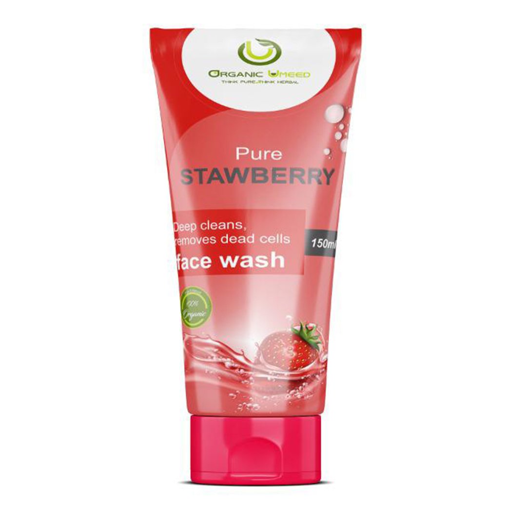 Organic Umeed Strawberry Face Wash (100gm)