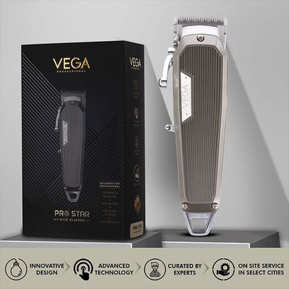 Vega Professional Pro Star Cord/Cordless Wedge Blade Hair Clipper (VPPHC-04)