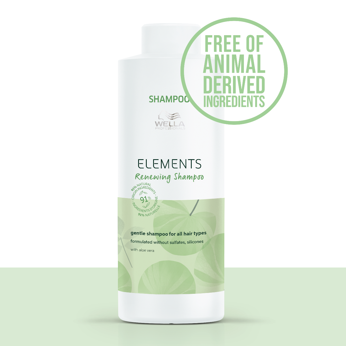 Wella Professionals Elements Renewing Shampoo Zero Sulfates-Dermatologically Tested) (1000ml)