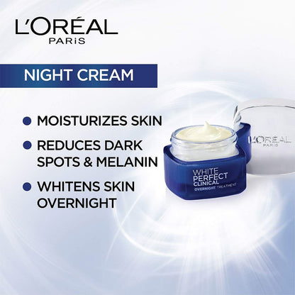 L'Oreal Paris White Perfect Clinical Overnight Treatment Cream (50ml)