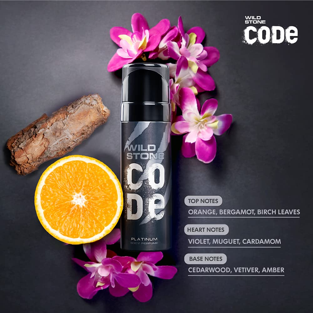 Wild Stone Code Platinum Perfume Body Spray (120ml)